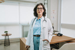 Portrait of a female doctor at the workplace